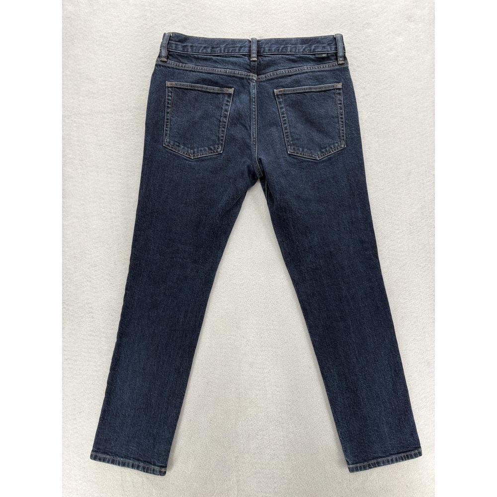 Outerknown Men’s Slim Jeans in Dark Indigo - Picture 13 of 14
